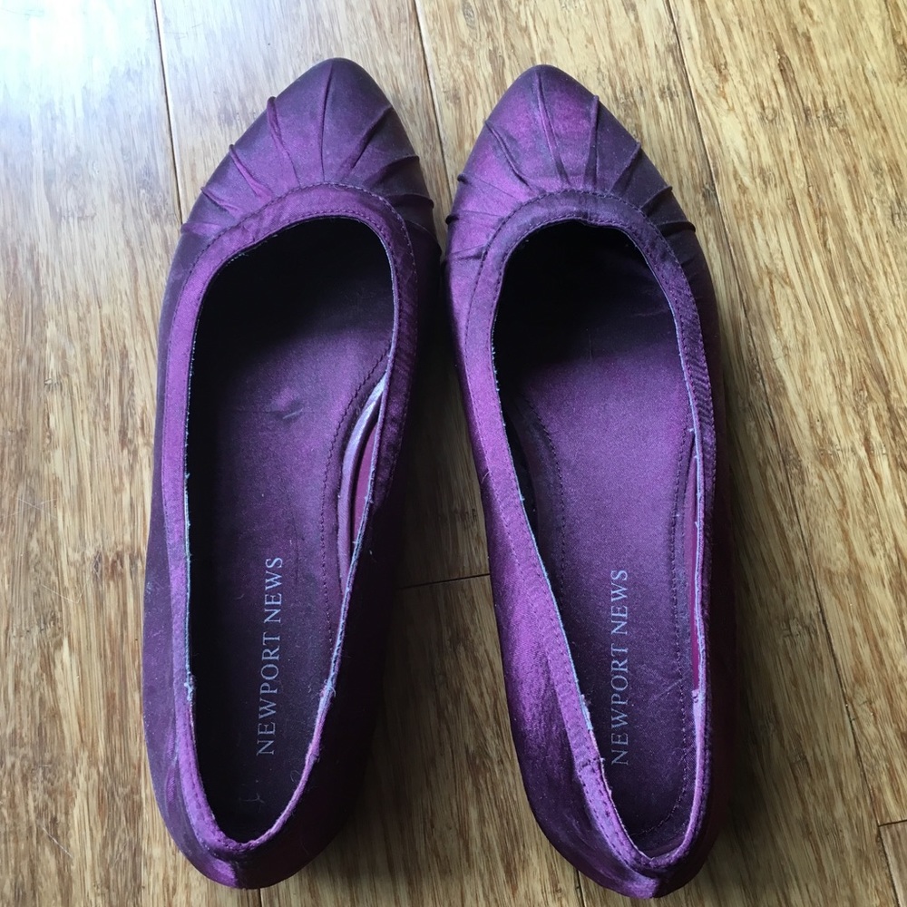 Satin flats